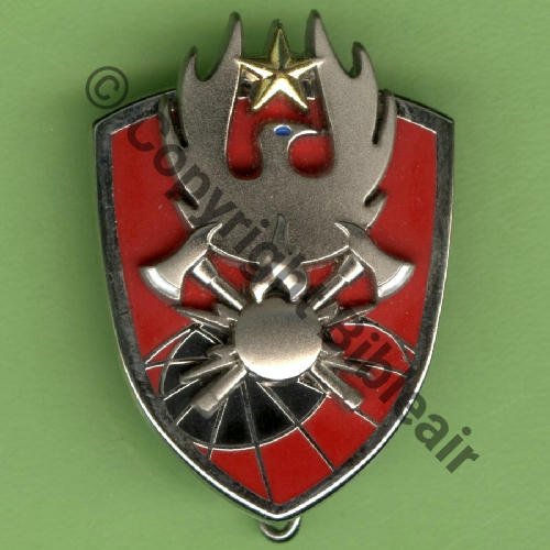 SECU  A1536 BRIGADE POMPIERS DE AIR 16.430 CFA CAZAUX  DUSEAUX Griffes et butees Dos irreg scintillant Marque BPA Ins Perso GBA.V.JOBIC Src.Y.GENTY 